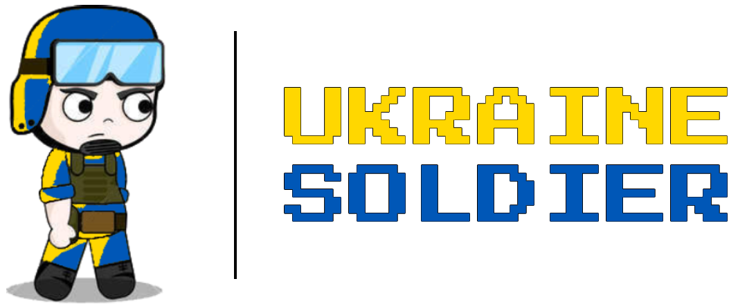 Game Logo written Ukraine Soldier